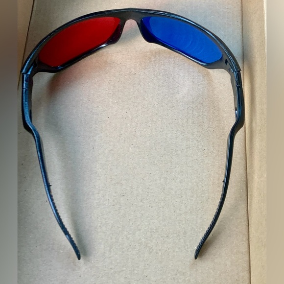 1990s Vtg Adult One Size 3D Movie Image Viewing Glasses - Picture 4 of 8